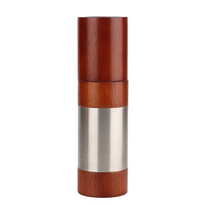 China Jiasheng Wooden Stainless Steel + Rubber Pepper Grinder, Kitchen Manual Wooden Salt and Pepper Crusher Tools Viable for sale