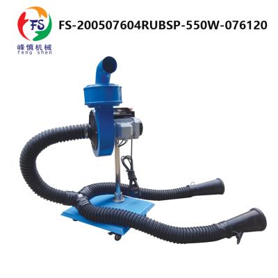 China Rubber ready to board portable vehicle exhaust extraction system for two nozzles / mobile exhaust fume vacuum cleaner for sale