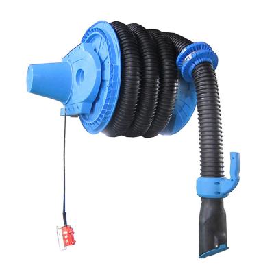 China Plastic And Carbon Steel High Performance Electric Drum Exhaust Extraction System Hose Coil for sale