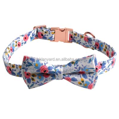 China RTS DETACHED Custom Dog Collar With Adjustable Bowtie Bandana Pet Collar Dog Leash Dog Collar Set Pet Supplies Pet Accessories for sale