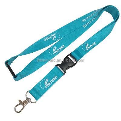 China Custom Made Eco-Friendly Bamboo Lanyard Recycled Rpet Polyester Neck Fiber Rpet Lanyards With Logo Fashion Keychain for sale