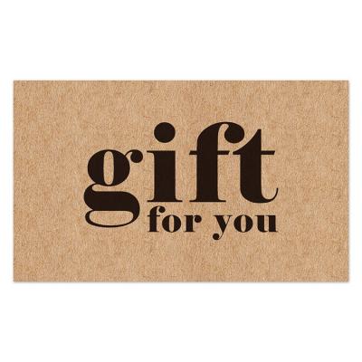 China Europe Custom Kraft Paper Thank You Gift Paper Card For Gift Wrapping for sale