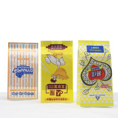 China Recycled materials food paper eco film microwave popcorn biodegradable reflective paper bag for microwave for sale