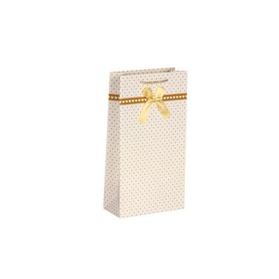 China Factory Direct Wholesale Recycled Materials Custom Printed Gift Paper Bag With Ribbon Paper Bag Gift Box for sale