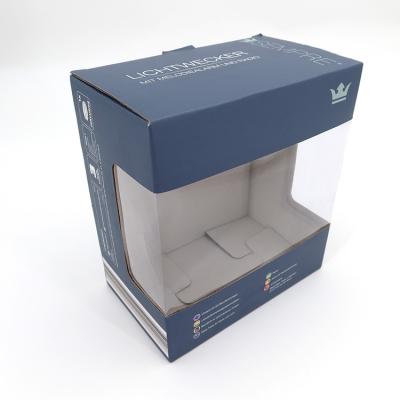 China Custom Printing Display Materials Logo Recycled Paper Boxes With Clear Window for sale