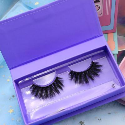 China Irregular eyelashes are best quality 3d natural eyelash 3d silk eyelashes with custom eyelash packaging for sale