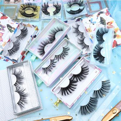 China 100% handwork 100% natural soft faux fur 3d faux mink eyelashes false eyelashes for sale for sale