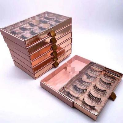 China 2021 new arrivals natural lashes lashbox packing full strip 3d private label real mink eyelashes long seller customized boxes for sale