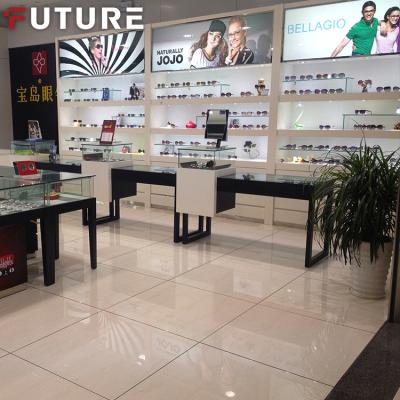 China Optical Shop Hot Sale Product Glasses Showcases Cabinet Case Stand Counter Eyeglass Display Showcase With Light Bar for sale