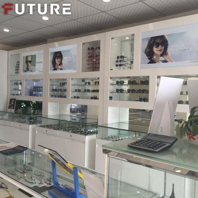 China Design Customized Optical Store Showcase Kiosk Glasses Cabinet Showcase Retail Eyewear Eyewear Showcase for sale