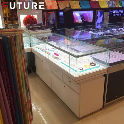 China High-end Optical Shop Showcase Jewelry Store Furniture Jewelry Show Case Glass Jewelry Display Accessories Showcase Cabinet for sale