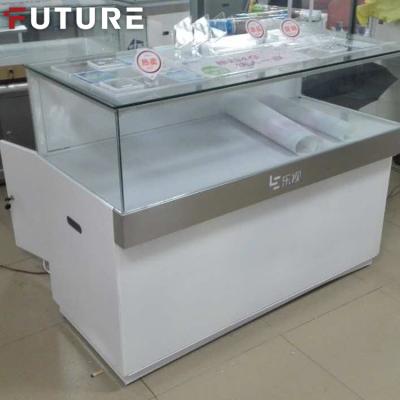 China Optical Store Mobile Phone Shop Home Decor Furniture Designed Glass Mobile Phone Display Table Cabinet Counter Display for sale