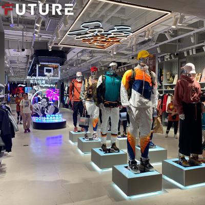 China Optical shop sportswear display cabinet retail display counters cabinet for sportswear store for sale