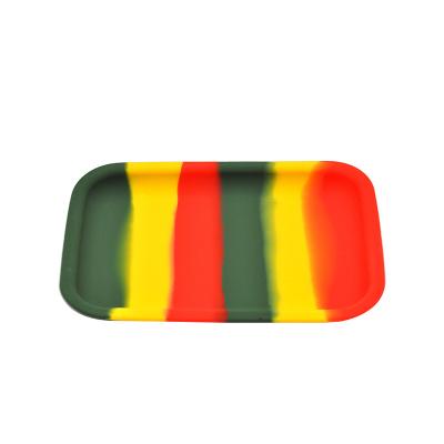 China Smoking Rolling Tray Silicone Rolling Trays Custom Logo Herb Cigarette Hot Selling Tobacco Silicone Cigarette Rolling Trays For Smoke Shop for sale