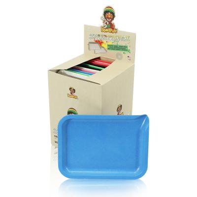 China Wholesale Portable Cigarette Rolling Tobacco Dish Hand Roller Tobacco Storage Rolling Smoking Tray Plastic Cigarette Container Tray for sale