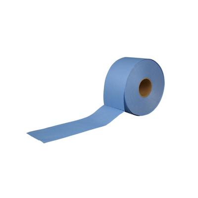 China China Factory Good Quality Durable Industrial Wiper Dust Large Blue White Cloth Roll Dust Free Paper for sale