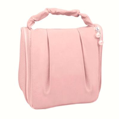 China Lady New Arrival Multi-Function Storage Waterproof Stuff Portable Soft Scarf Wrinkle Hanging Cosmetic Bag For Girls for sale