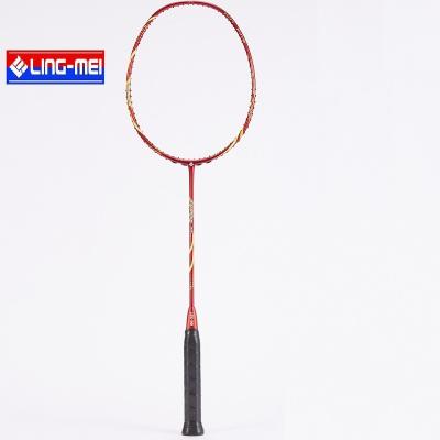 China Durable Type Lingmei Top Class Badminton Racket New Design Graphite Original Material Grip Model For Professional Intermediate for sale