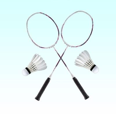 China New arrival Lingmei brand badminton racket nano-resin high intension durable type lightweight racket for sale