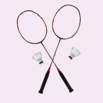 China Durable Type China Ling-Mei Brand One Piece H66 High Intensity Popular Superior Badminton Racket Badminton Rackets for sale