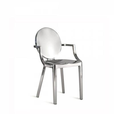 China (Height) newest design adjustable round kong metal stainless steel back dining chair for sale