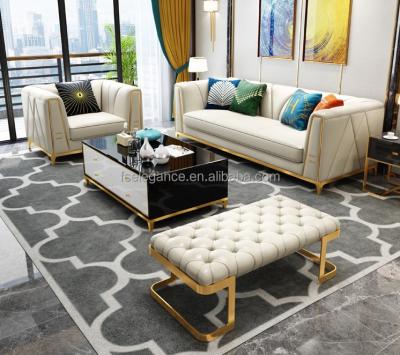 China (Other) New Model Home Furniture Chesterfield Adjustable Sectional Living Room 3 2 1 Genuine Cow Leather Sofa for sale