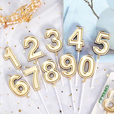 China Birthday Candle Party Celebration Birthday Cake Number Candles Happy Birthday Cake Candle Decoration Party Wedding Anniversary Celebration Supplies for sale