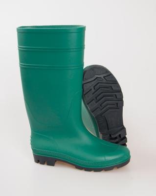 China Lightweight Agriculture PVC Acid Resistant Boots, Green Color Farm Rain Rubber Boots For Men for sale