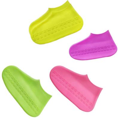 China Lightweight Waterproof Reusable Durable Protectors Slip-Resistant Shoe Covers Rain Boot Shoe Covers Silicone Shoes for sale