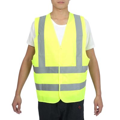 China Practical Custom Neon Green Safety Vest With Reflective Markings ZYV001 for sale