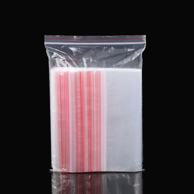 China Clear Handle Self Press Seal Zip Lock Plastic Bags BIODEGRADABLE Custom Logo Zip Lock Bags Clear Poly Bolsas Plasticas for sale