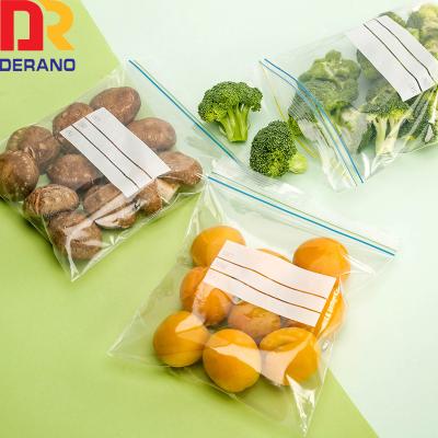 China Double Security Derano Zip Lock Bag Top Seal Quart Snack Sandwich Plastic Color Box Packaging Ziplock Bag for sale