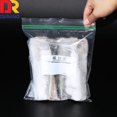 China LDPE Branded BIODEGRADABLE Clear Resealable Double Zipper Food Storage Bag Plastic Ziplock Tote Bag for sale