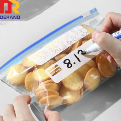 China Custom Printed Logo LDPE Slider Plastic Packaging Moisture Proof Bag For Food Storage PE Slider Zipper Freezer Bag With Own Logo for sale