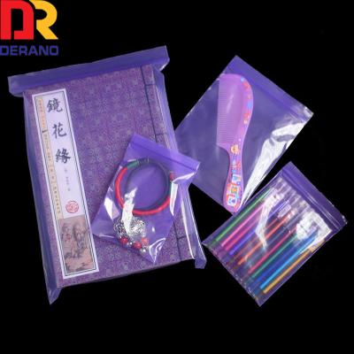 China China Supplier Customized LDPE Purple Zip Lock Bag BIODEGRADABLE China Supplier For Packaging for sale