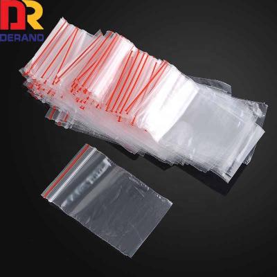 China Disposable Wholesale Clear Standard Zipper Reusable Plastic Bag for sale