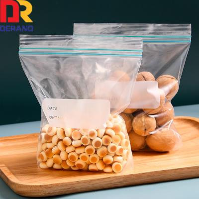 China Recyclable Biodegradable Ziplock PE Bag Plastic Clear Zipper Bag for sale