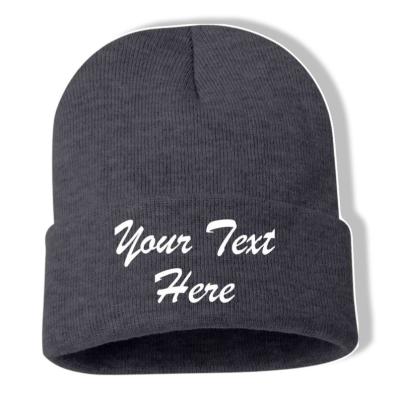 China Character Custom Embroidered Beanie Hat Gift Winter Beanie Cuffed for Men's and Women's Custom Made Personalized for sale