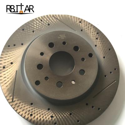 China Automotive parts braking circuits drilling and slotting rear brake disc OEM 000257142 257142 for maserati car parts for sale