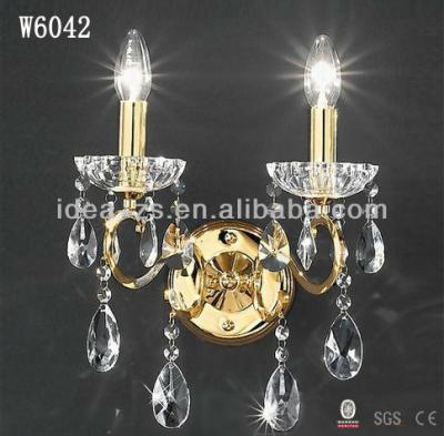 China Decorative Guzhen Lighting Crystal Glass Decorate Antique Hotel Wall Lamps for sale