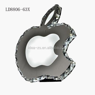 China Bedroom Night Light Apple Logo Night Light Crystal Modern Led Table Lamp for sale