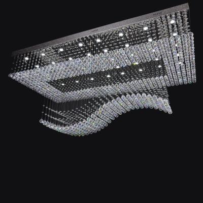 China Hotel Hotel Led Crystal Chandelier Hanging Line Chandelier for sale