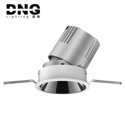 China 95mm Direction 55mm 75mm Adjustable Light Hotel Project Recessed Adjustable Ceiling Led Downlight Lamp Spot Light COB Down Light for sale