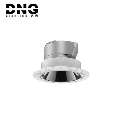 China DNG Trimless Direction Home Office Adjustable Light Anti-glare Spotlight Down Lights Wall Seal Recessed Downlight Hotel Spot Light for sale