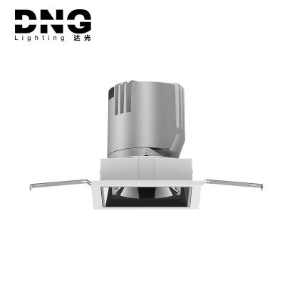 China Dimmable Direction DNG Adjustable Recessed Light Anti-Glare Hotel Ceiling Light Multiple Single Head Double Heads Led Downlight COB for sale