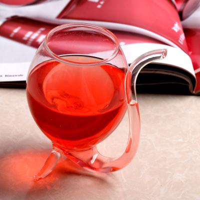 China Amazon Hotsale Unique Creative Vampire Wine Borosilicate Drinkware Glass Cup for sale