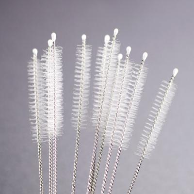 China Straw Stainless Steel Straw Cleaning Viable Reusable Glass Drinking Brush for sale