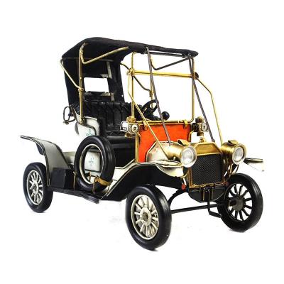 China Length 35.5cm New Arrival Europe Old Style Vintage Metal Car Model Metal Crafts For Home Decoration for sale