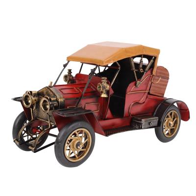 China Wholesale Europe Handmade Vintage Metal Car Model Iron Metal Crafts Car Decorative Toys For Decor for sale