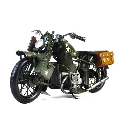 China Personalized Creative Retro Europe Vintage Iron Metal Motorcycle Model Metal Crafts TM011 41CM for sale